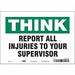Safety Sign 7 in x 10 in Vinyl