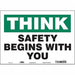 Safety Sign 10 inx14 in Vinyl