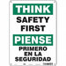 Safety Sign 14 inx10 in Aluminum