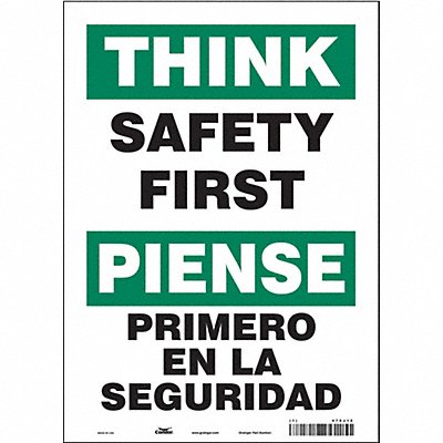 Safety Sign 14 inx10 in Vinyl