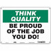 Safety Sign 10 inx14 in Aluminum