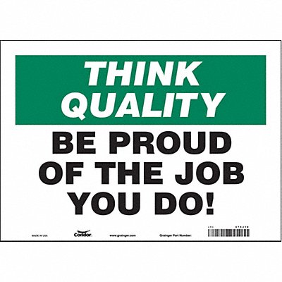 Safety Sign 10 inx14 in Vinyl