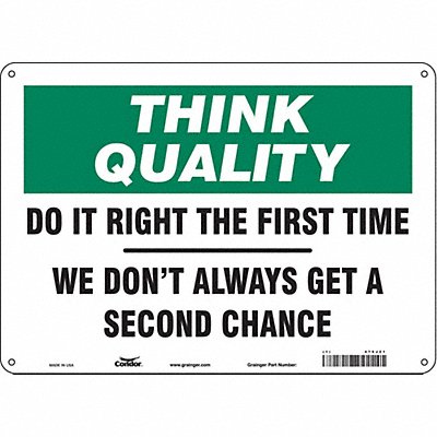 Safety Sign 10 inx14 in Polyethylene