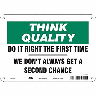 Safety Sign 7 inx10 in Polyethylene