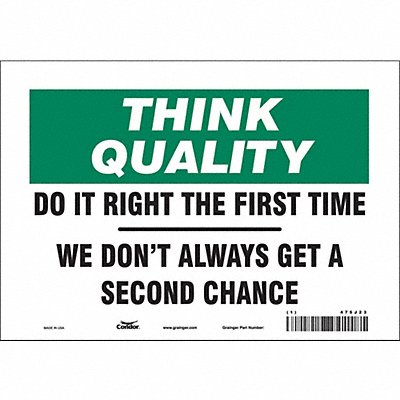 Safety Sign 7 inx10 in Vinyl