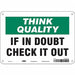 Safety Sign 7 in x 10 in Polyethylene