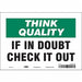 Safety Sign 7 in x 10 in Vinyl