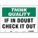 Safety Sign 10 in x 14 in Vinyl
