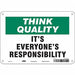 Safety Sign 7 in x 10 in Aluminum