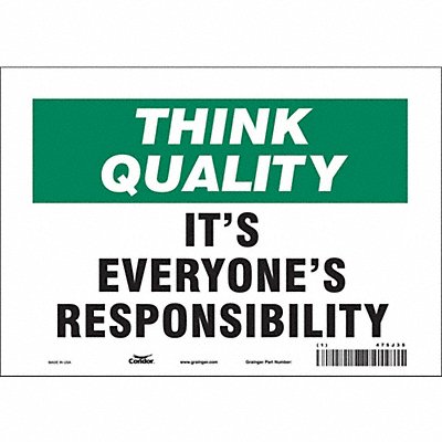Safety Sign 7 in x 10 in Vinyl