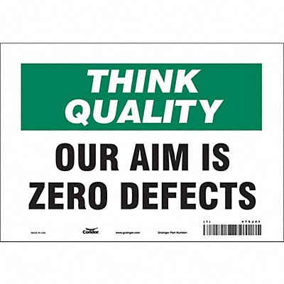Safety Sign 7 inx10 in Vinyl