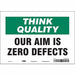 Safety Sign 7 inx10 in Vinyl