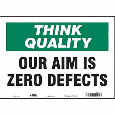 Safety Sign 10 inx14 in Vinyl