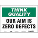 Safety Sign 10 inx14 in Vinyl