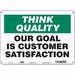 Safety Sign 10 inx14 in Polyethylene