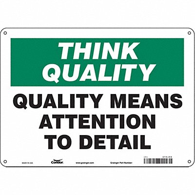 Safety Sign 10 inx14 in Aluminum