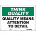 Safety Sign 10 inx14 in Aluminum