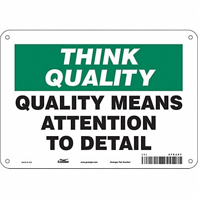 Safety Sign 7 in x 10 in Polyethylene