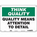 Safety Sign 10 inx14 in Polyethylene