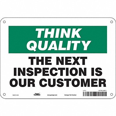 Safety Sign 7 in x 10 in Aluminum
