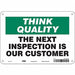 Safety Sign 7 in x 10 in Aluminum