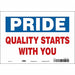Safety Sign 7 inx10 in Vinyl