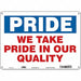 Safety Sign 10 inx14 in Aluminum