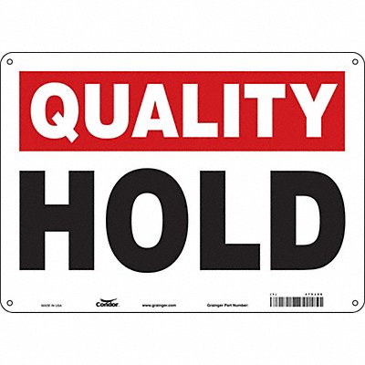 Safety Sign 10 inx14 in Aluminum