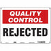 Safety Sign 10 in x 14 in Aluminum