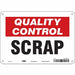 Safety Sign 7 in x 10 in Aluminum