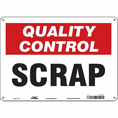 Safety Sign 10 inx14 in Aluminum