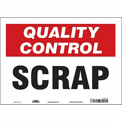 Safety Sign 10 in x 14 in Vinyl