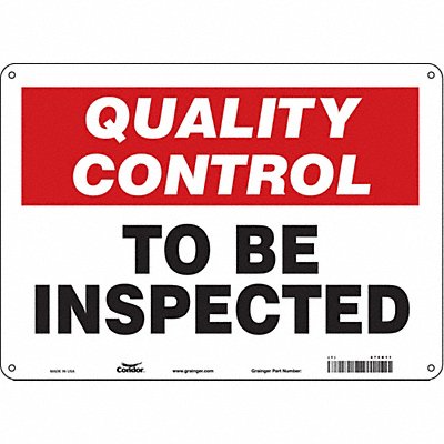 Safety Sign 10 in x 14 in Aluminum