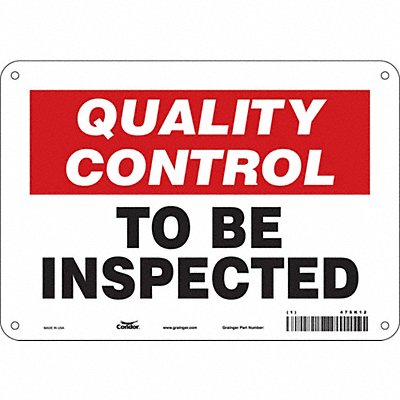 Safety Sign 7 in x 10 in Polyethylene