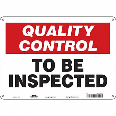 Safety Sign 10 in x 14 in Polyethylene