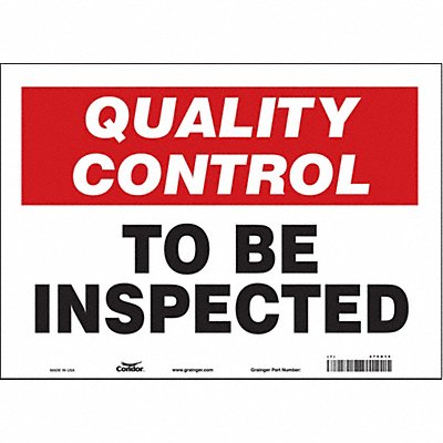 Safety Sign 10 in x 14 in Vinyl
