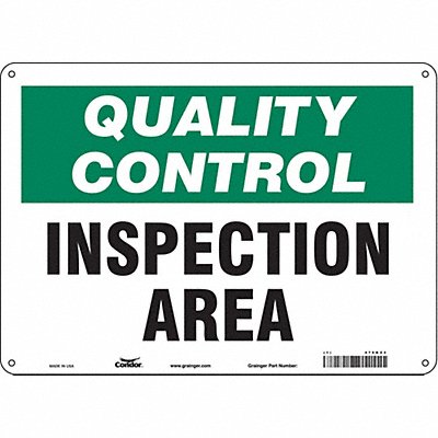 Safety Sign 10 inx14 in Aluminum