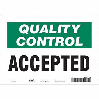 Safety Sign 7 in x 10 in Vinyl