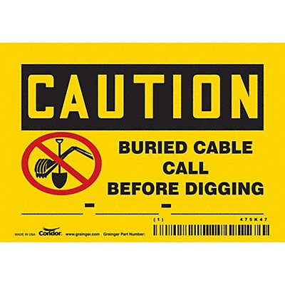 Safety Sign 3 1/2 inx5 in Vinyl