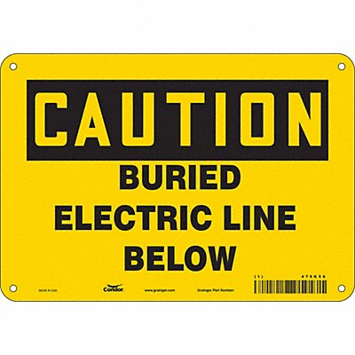 Safety Sign 7 inx10 in Vinyl