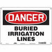 Safety Sign 10 in x 14 in Polyethylene