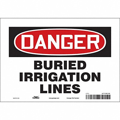 Safety Sign 7 in x 10 in Vinyl