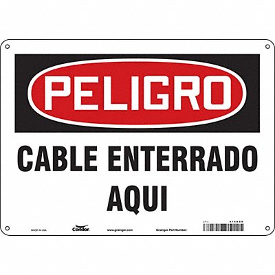 Safety Sign 10 in x 14 in Aluminum