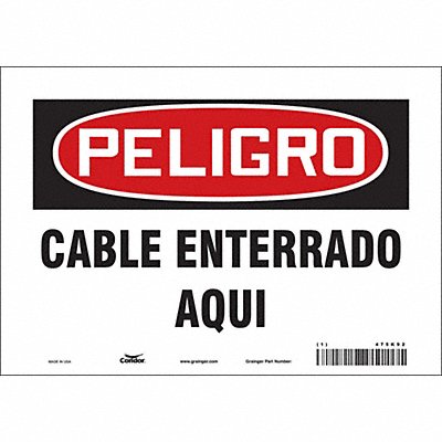 Safety Sign 7 in x 10 in Vinyl