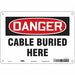 Safety Sign 7 inx10 in Polyethylene