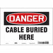 Safety Sign 7 in x 10 in Vinyl