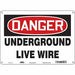 Safety Sign 10 in x 14 in Polyethylene