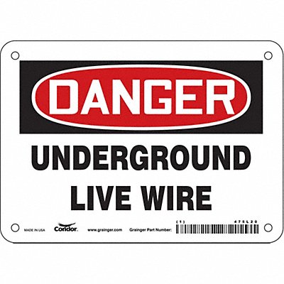 Safety Sign 5 inx7 in Vinyl
