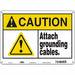 Safety Sign 10 in x 14 in Polyethylene