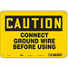 Safety Sign 7 in x 10 in Aluminum